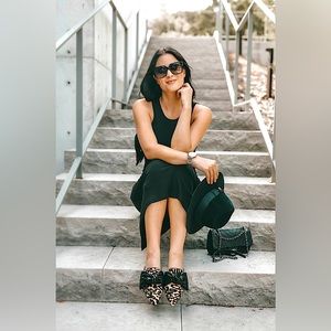 Louise et Cie Cela Leopard Bow Flat 7.5 M38